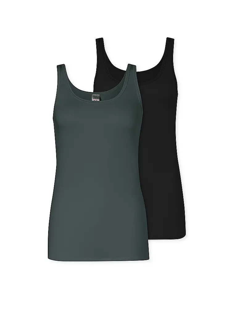 SCHIESSER | Lot de 2 tops | Vert