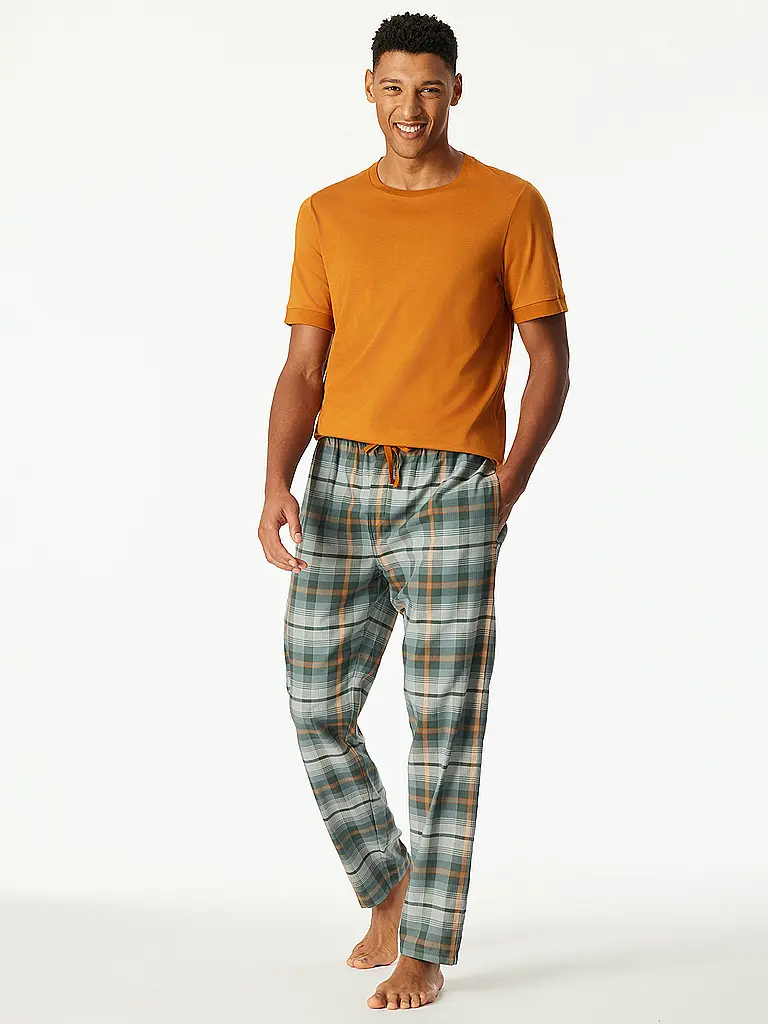 SCHIESSER | Pantalon de pyjama | dunkelgrün