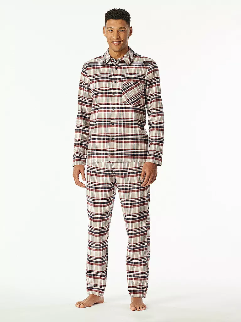 SCHIESSER | Pyjama  | Rouge foncé