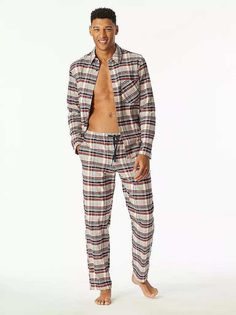 SCHIESSER | Pyjama  | Rouge foncé