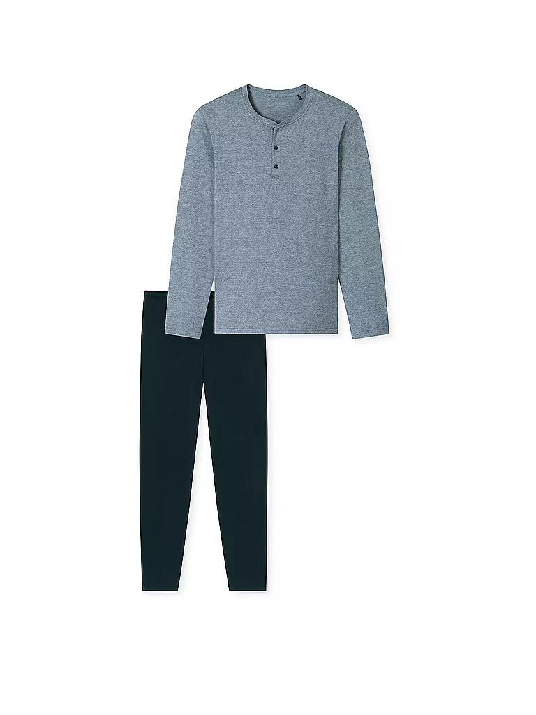 SCHIESSER | Pyjama bleu nuit | blau