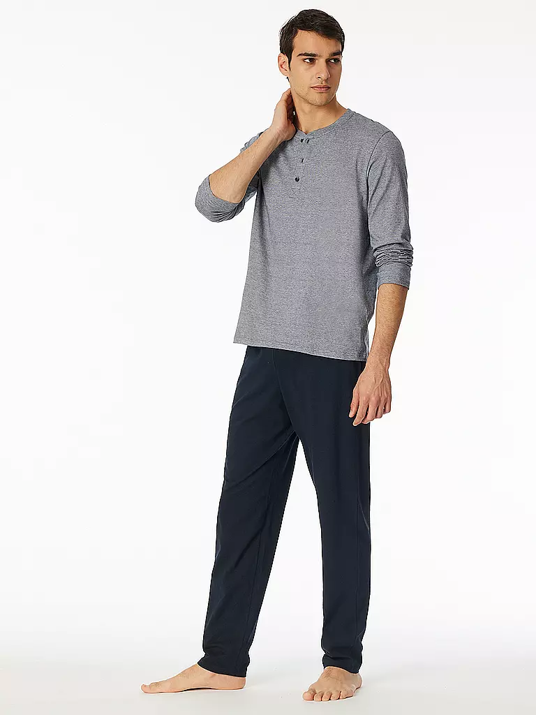 SCHIESSER | Pyjama bleu nuit | blau