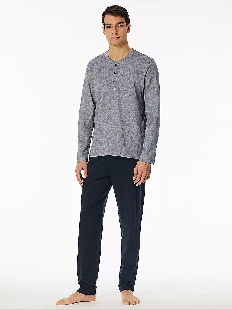 SCHIESSER | Pyjama bleu nuit | 
