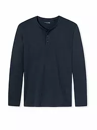 SCHIESSER | Pyjama Langamshirt Dunkelblau | Bleu