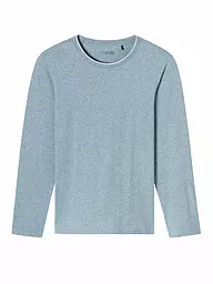 SCHIESSER | Pyjama Langarmshirt | Bleu clair