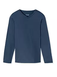 SCHIESSER | Pyjama T-shirt à manches longues MIX + RELAX | Bleu