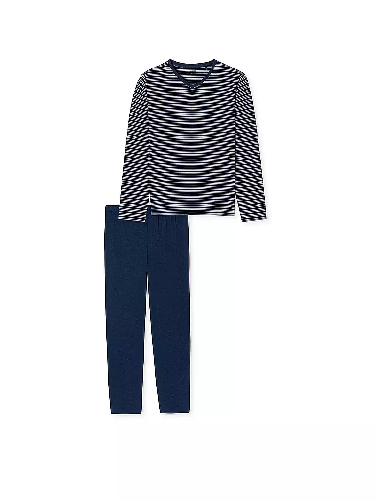 SCHIESSER | Pyjama | blau