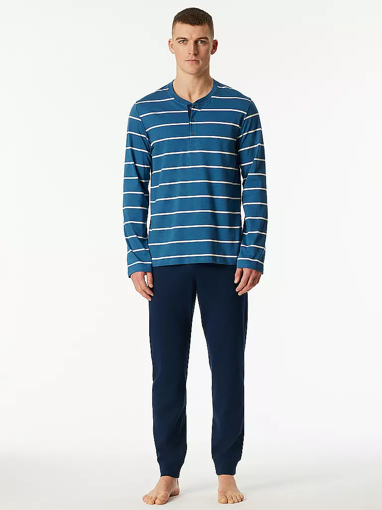 SCHIESSER | Pyjama | blau