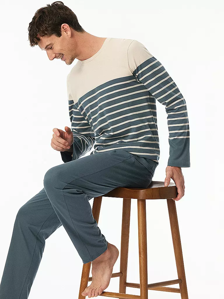 SCHIESSER | Pyjama | Bleu