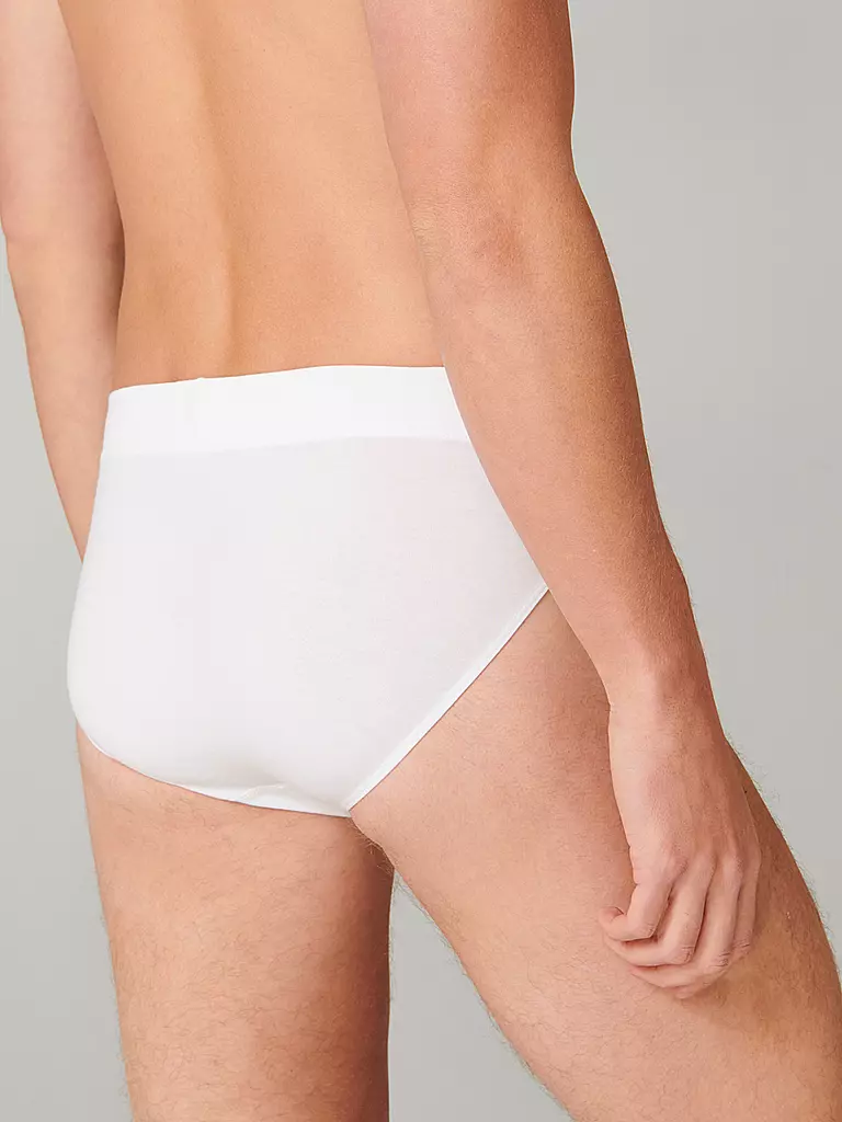 SCHIESSER | Slip "Long Life Soft" (Blanc) | 