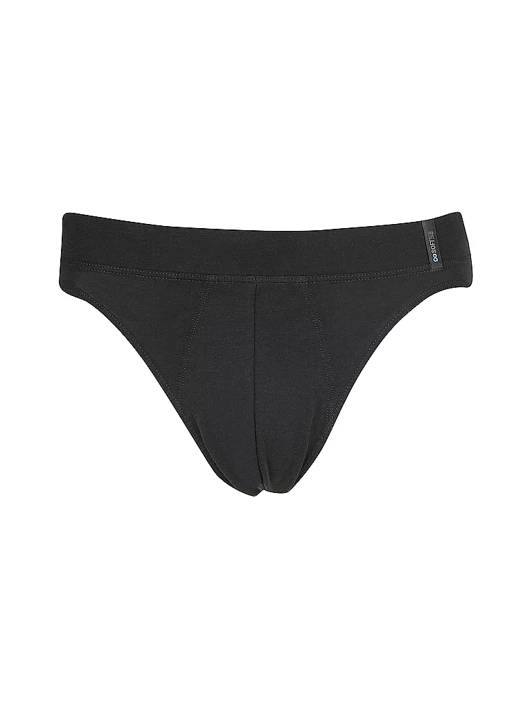 SCHIESSER | Slip "Long Life Soft" (Bleu-noir) | blau