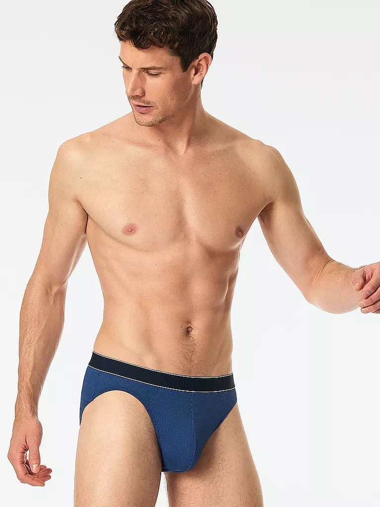 SCHIESSER | Slip Rio bleu foncé | dunkelblau
