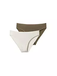 SCHIESSER | Slip lot de 2 assortis 4 | Olive