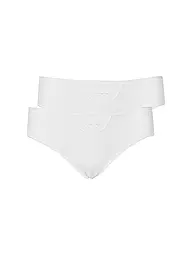 SCHIESSER | Slips Tai "Cotton Essentials" lot de 2 (Blanc) | Blanc