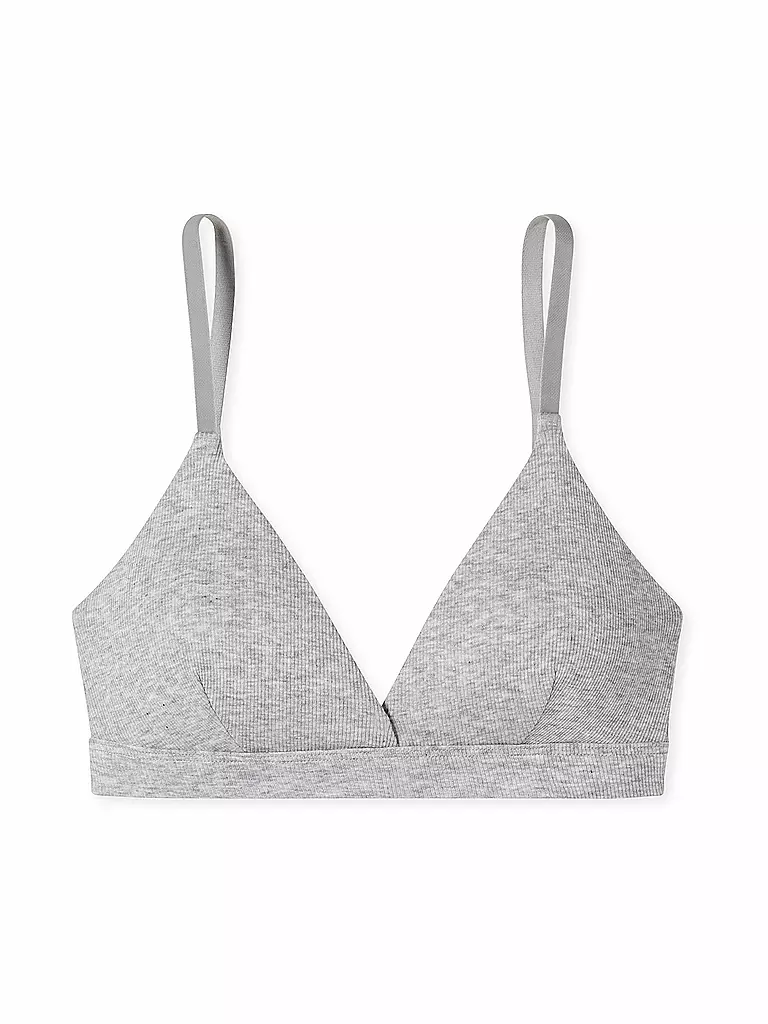 SCHIESSER | Soutien-gorge avec coussinets amovibles gris chiné | hellgrau