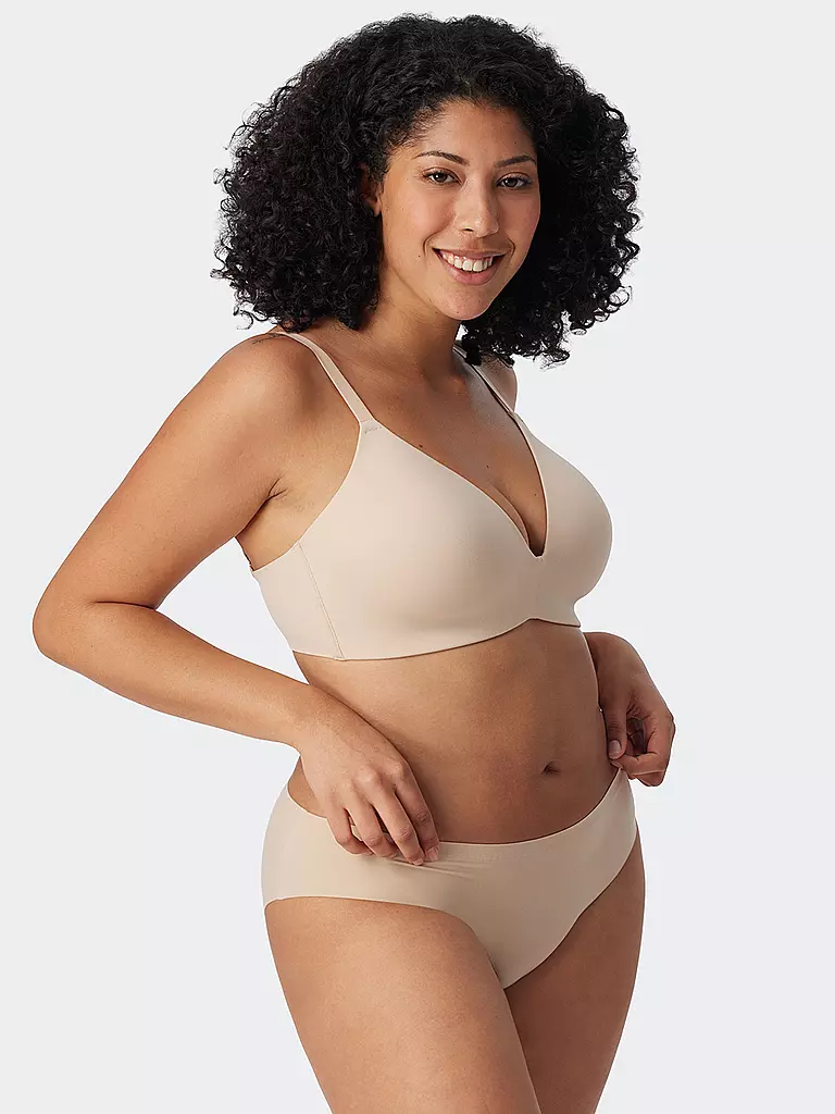 SCHIESSER | Soutien-gorge rembourré sans armatures "Invisible Soft" sable | 