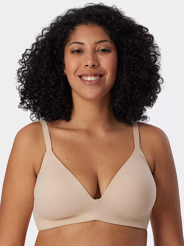 SCHIESSER | Soutien-gorge rembourré sans armatures "Invisible Soft" sable | 