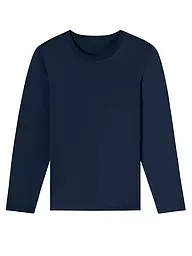 SCHIESSER | T-shirt de pyjama à manches longues | Bleu foncé