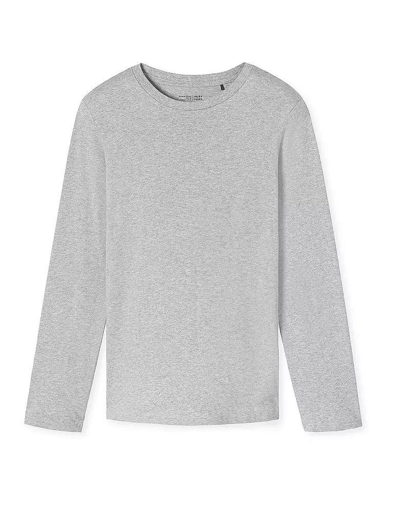 SCHIESSER | T-shirt de pyjama à manches longues | grau