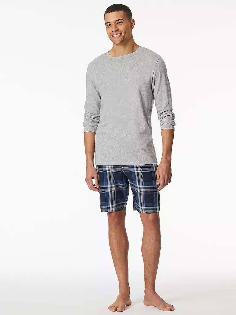 SCHIESSER | T-shirt de pyjama à manches longues | grau