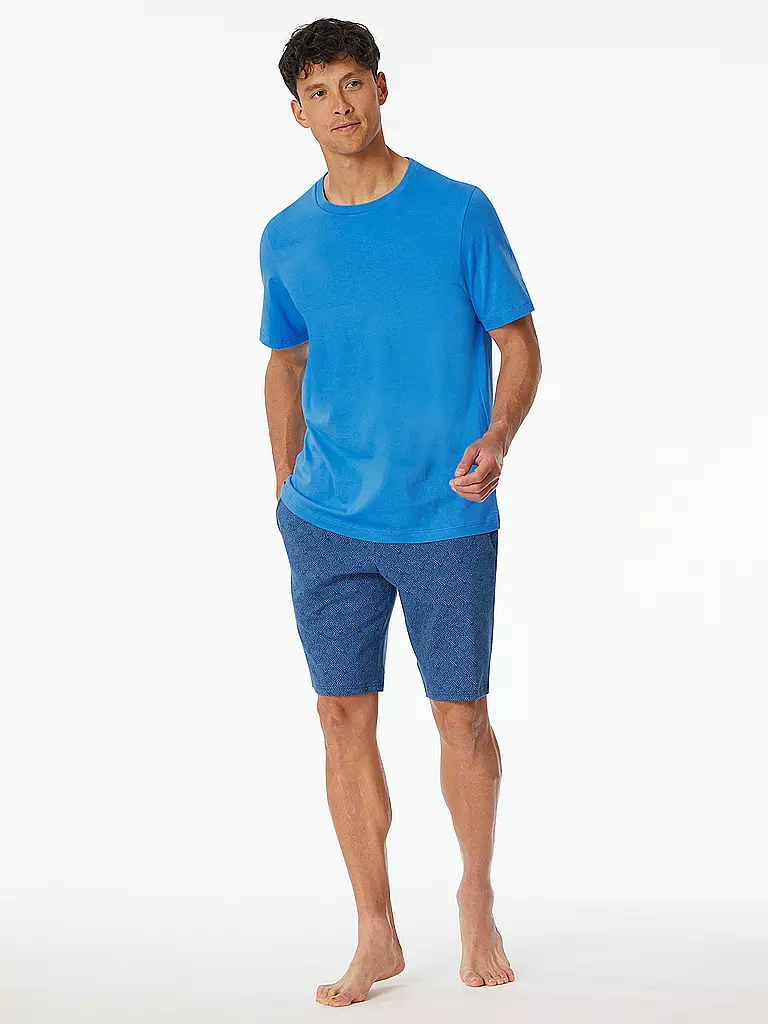 SCHIESSER | T-shirt de pyjama | blau