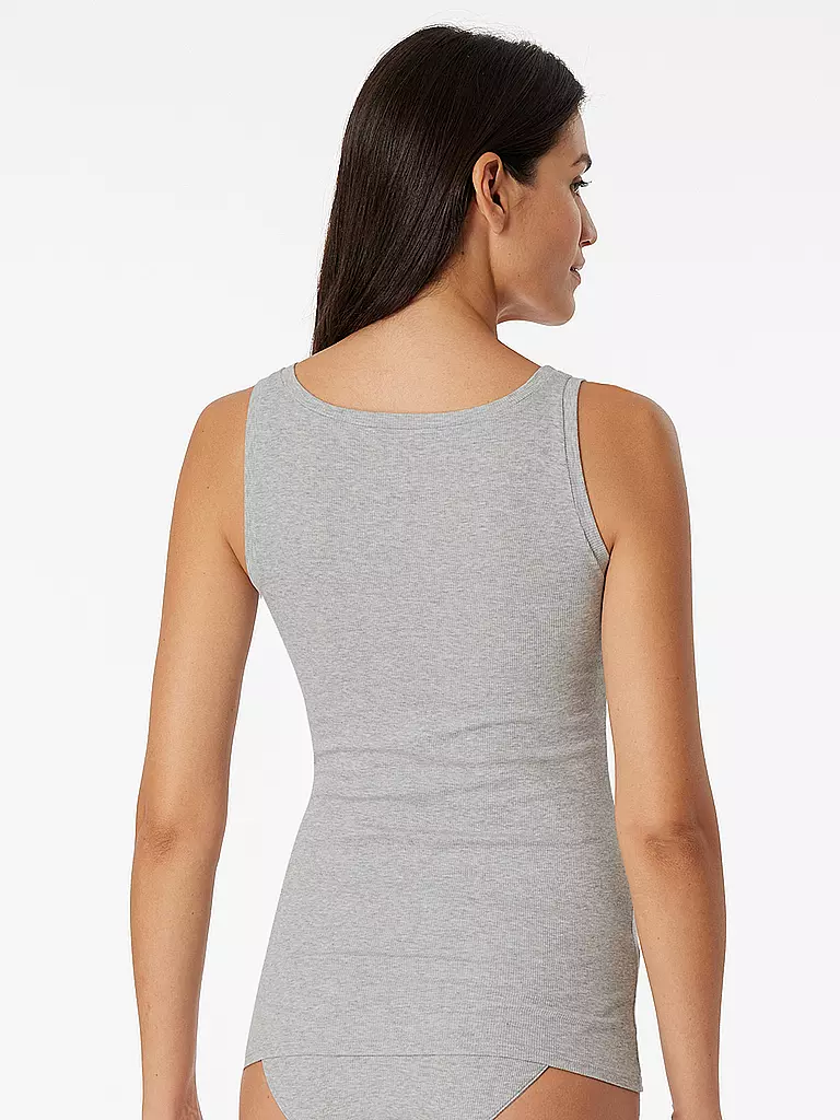 SCHIESSER | Top - Débardeur gris chiné | 