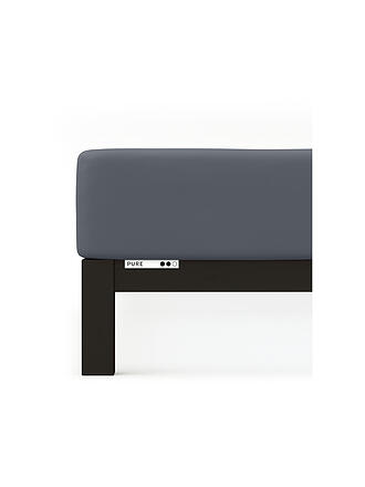 SCHLAFGUT | Drap-housse en jersey PURE 140x200cm Grey Deep L