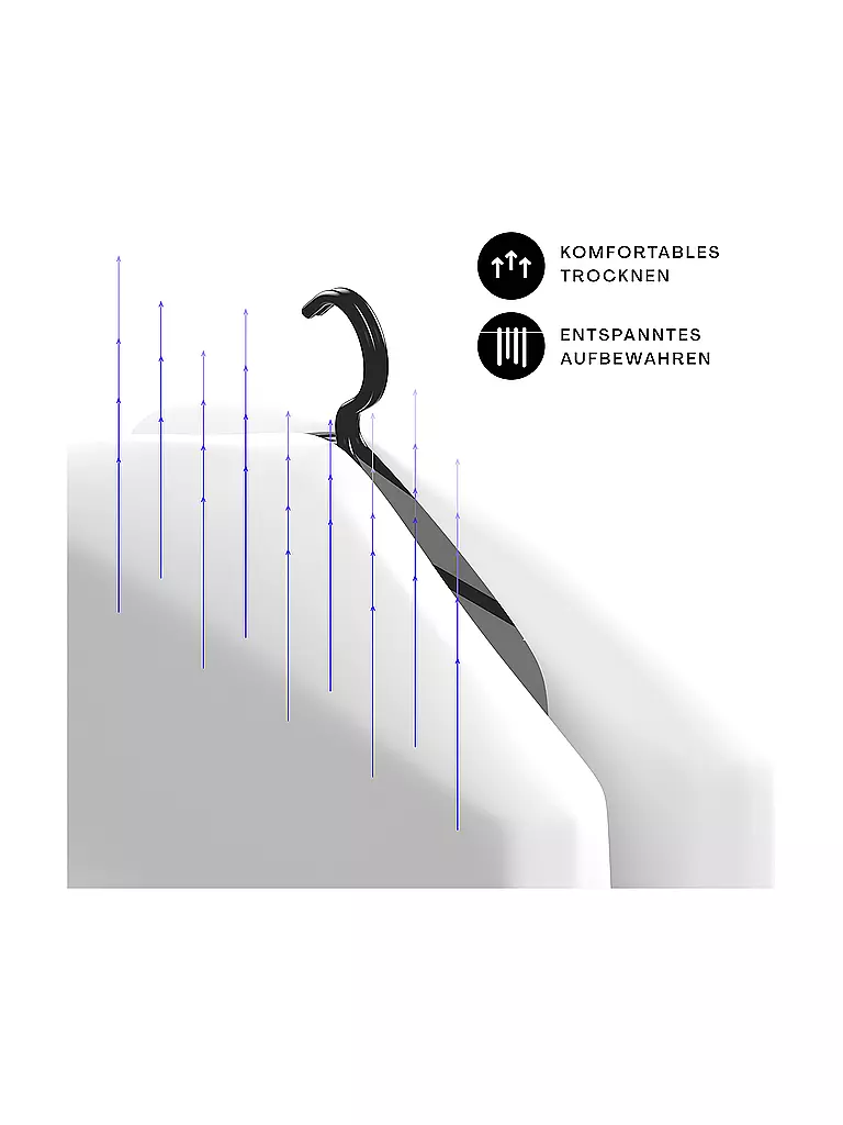 SCHLAFGUT | Cintre à drap LOOP 45,5cm Noir |