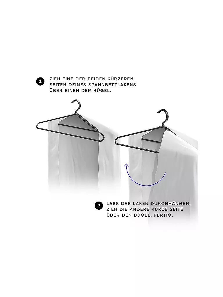 SCHLAFGUT | Cintre à drap LOOP 45,5cm Noir |