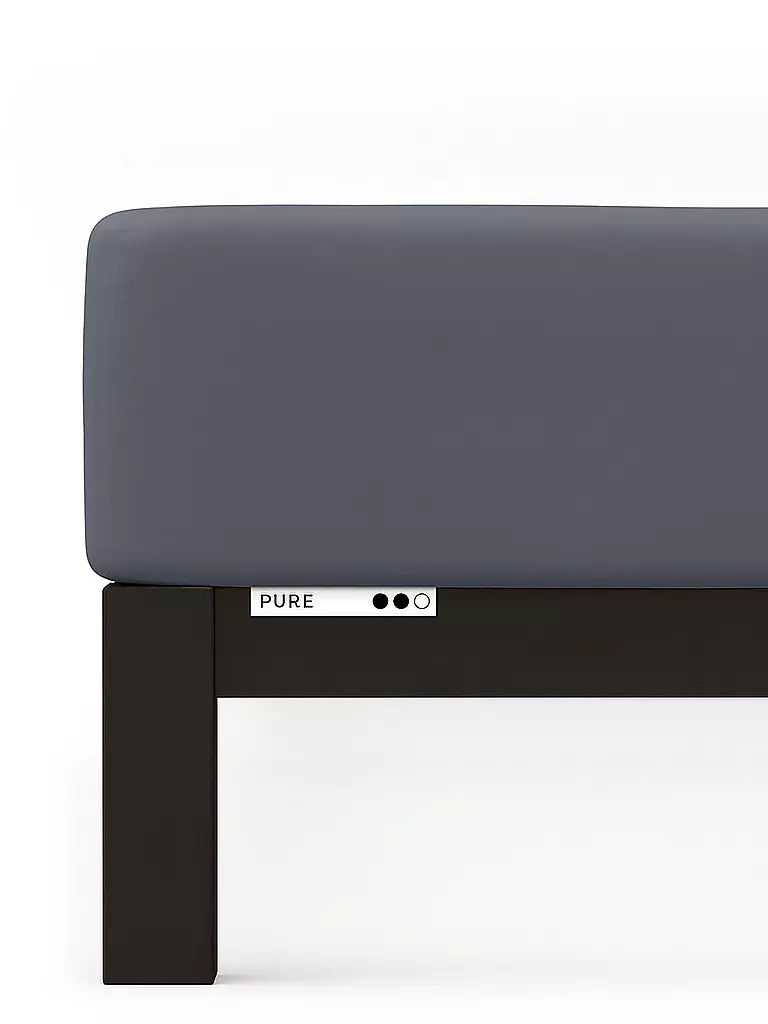 SCHLAFGUT | Drap-housse en jersey PURE 120x200cm Grey Deep N | 