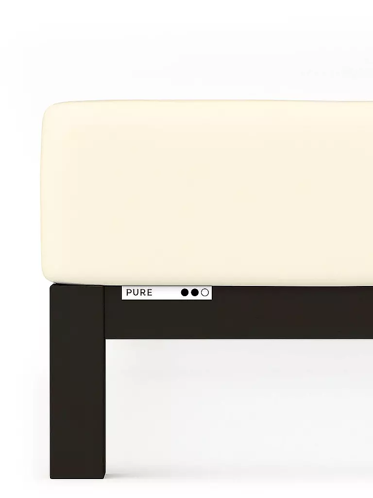 SCHLAFGUT | Drap-housse en jersey PURE 120x200cm Jaune clair M | Jaune