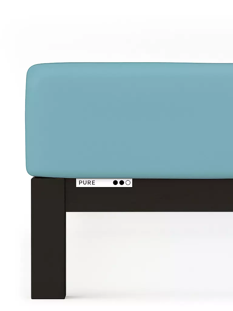 SCHLAFGUT | Drap-housse en jersey PURE 120x200cm Pétrole Mid M | 