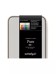 SCHLAFGUT | Drap-housse en jersey PURE 140x200cm Pétrole Profond L | Gris clair