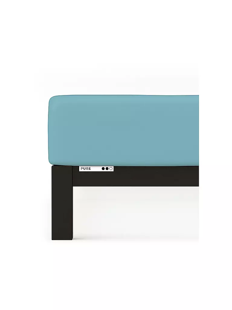 SCHLAFGUT | Drap-housse en jersey PURE 140x200cm Pétrole Mid L | Menthe