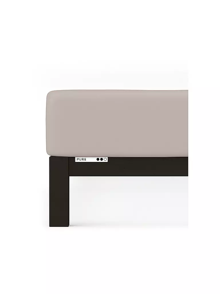SCHLAFGUT | Drap-housse en jersey PURE 140x200cm Sable Mid L | Beige