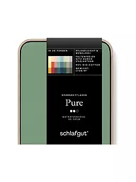 SCHLAFGUT | Drap-housse en jersey PURE 140x200cm Pétrole Profond L | Vert