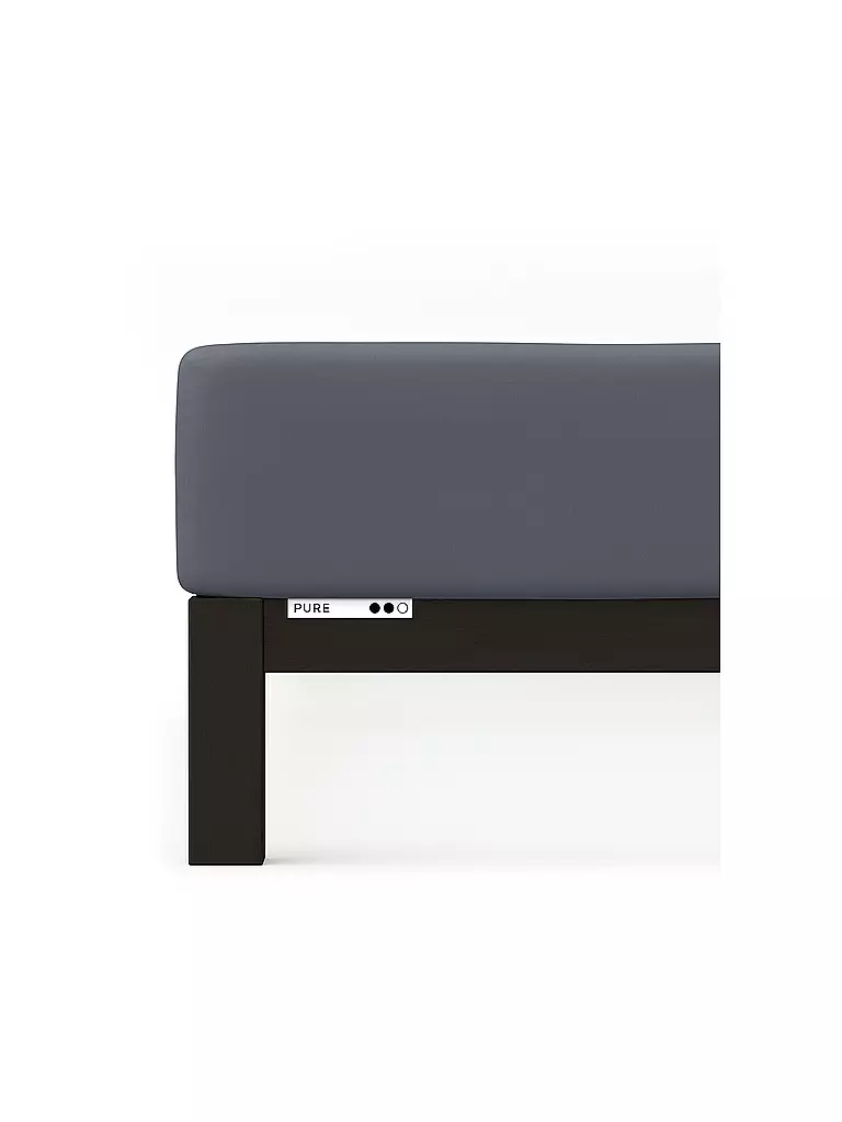 SCHLAFGUT | Drap-housse en jersey PURE 90x200cm Grey Deep S | Gris