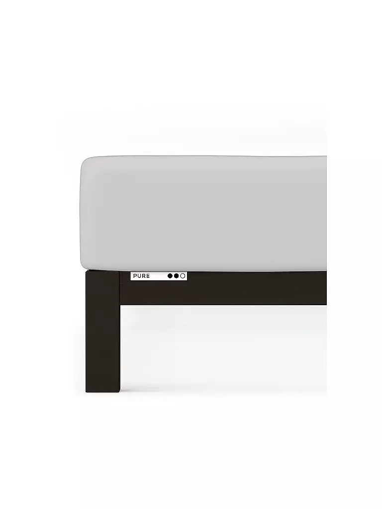 SCHLAFGUT | Drap-housse en jersey PURE 90x200cm Grey Light S | hellgrau