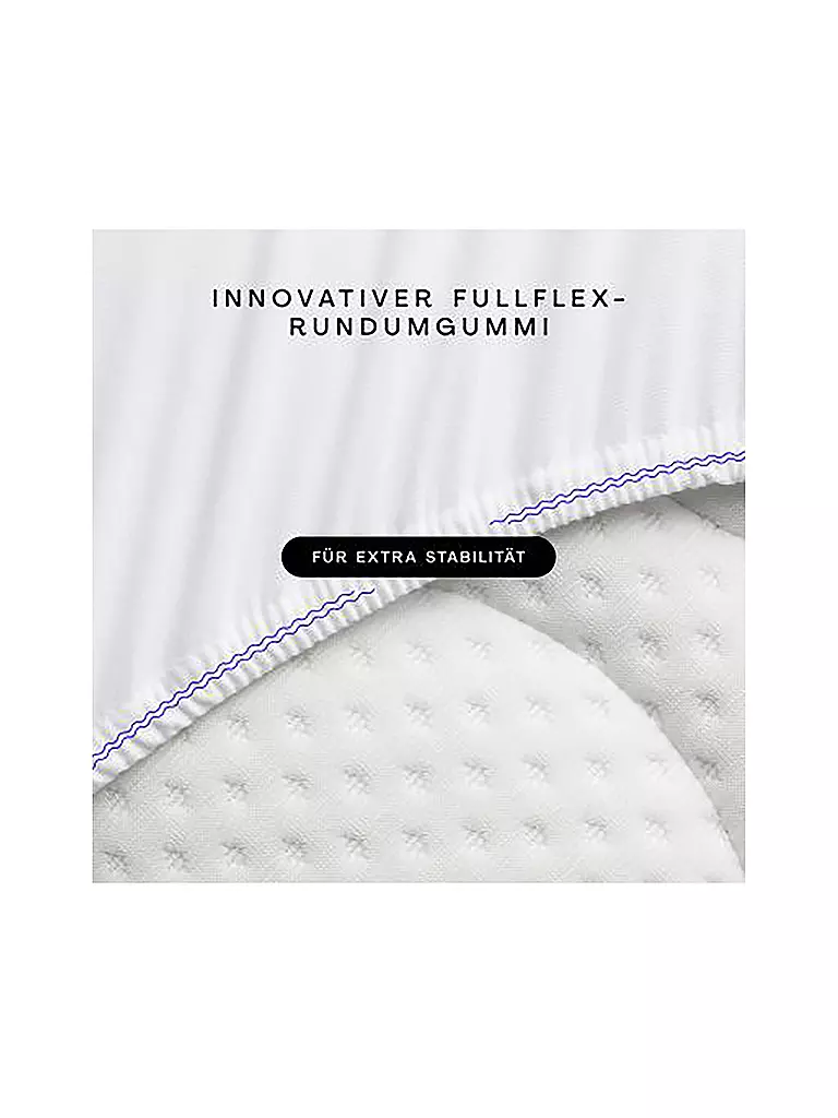 SCHLAFGUT | Drap-housse en jersey PURE 90x200cm Purple Deep S | 