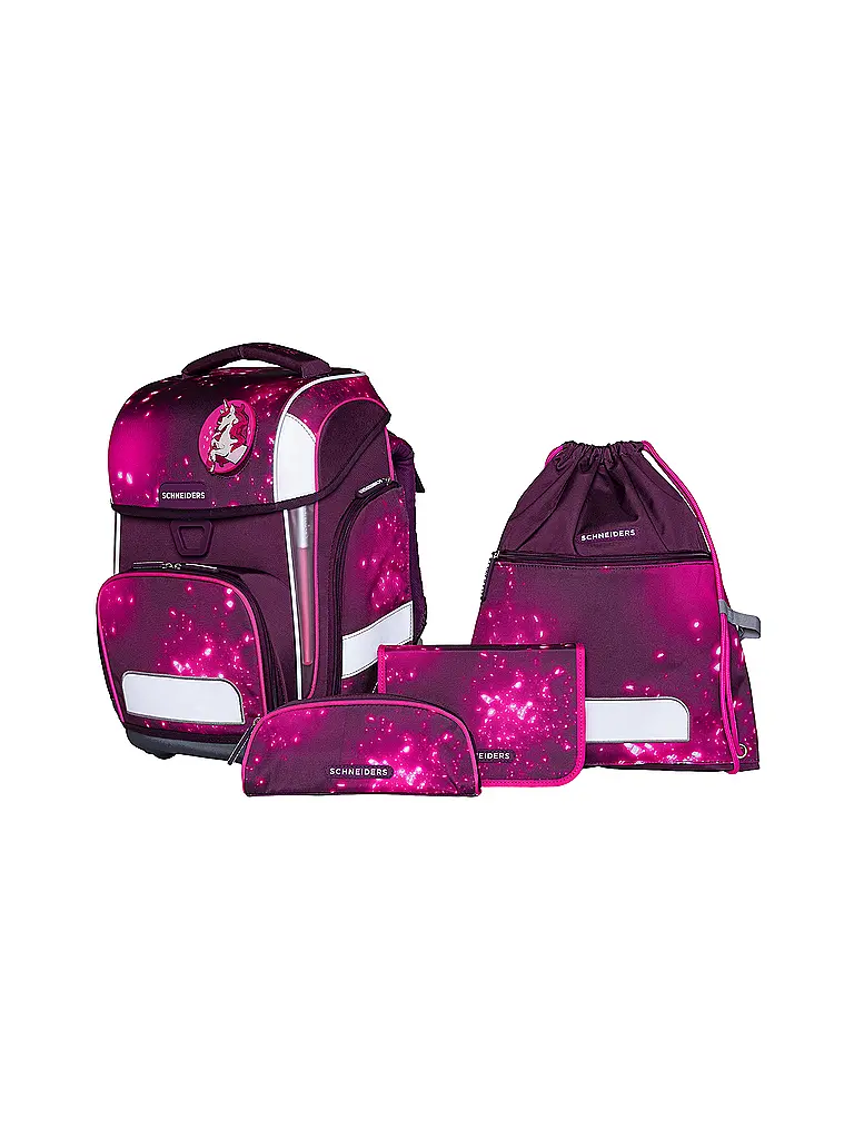 SCHNEIDERS | Ensemble de cartables Ergolite 9 pièces Anna Maria Damm Berry Cosmos | Baie