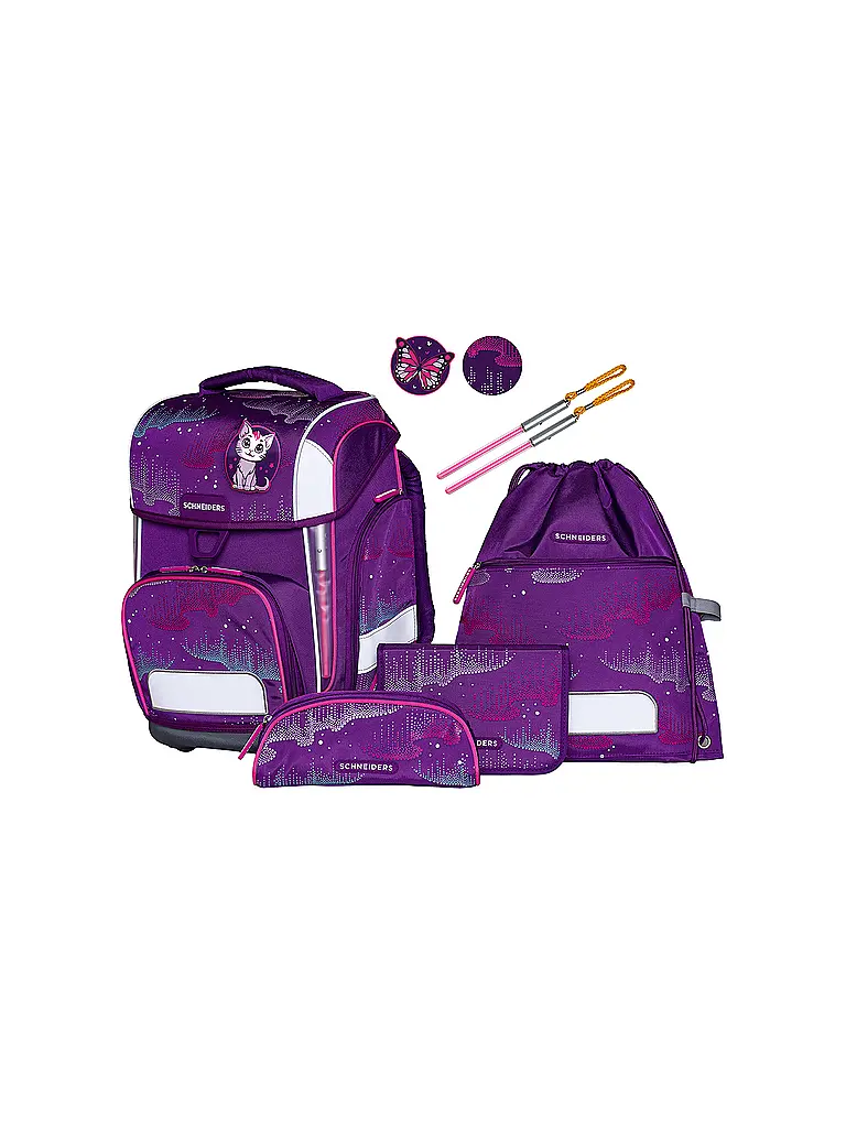 SCHNEIDERS | Ensemble de cartables Ergolite 9 pièces Anna Maria Damm Wavy Dots | Baie