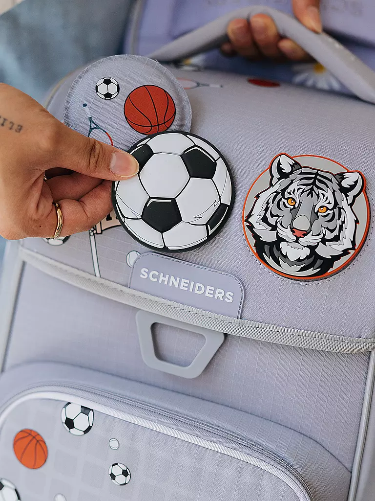 SCHNEIDERS | Ensemble de cartables Ergolite 9 pièces Lim-Sport Star-Anna Mari | Gris