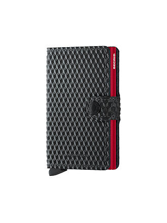 SECRID | Portefeuille - Miniwallet Cubic Noir Rouge