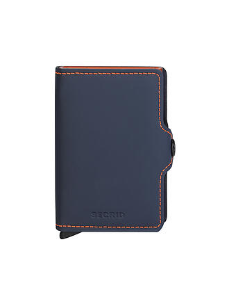 SECRID | Twinwallet MATTE bleu nuit-orange