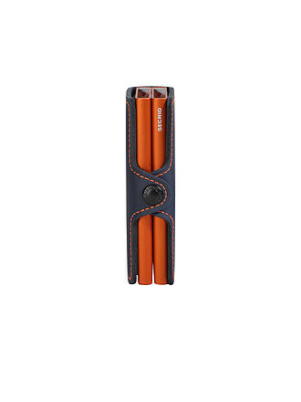 SECRID | Twinwallet MATTE bleu nuit-orange