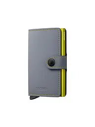 SECRID | Porte-monnaie - Miniwallet Matte Mini Grey&Lime | Gris
