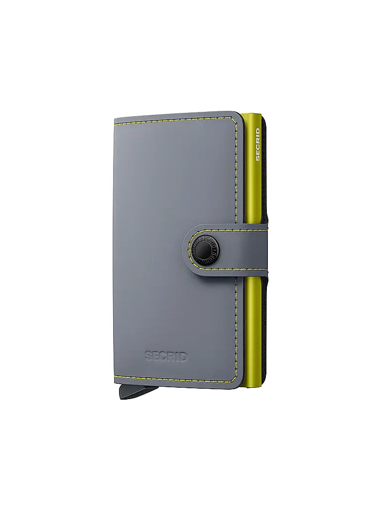 SECRID | Porte-monnaie - Miniwallet Matte Mini Grey&Lime | grau