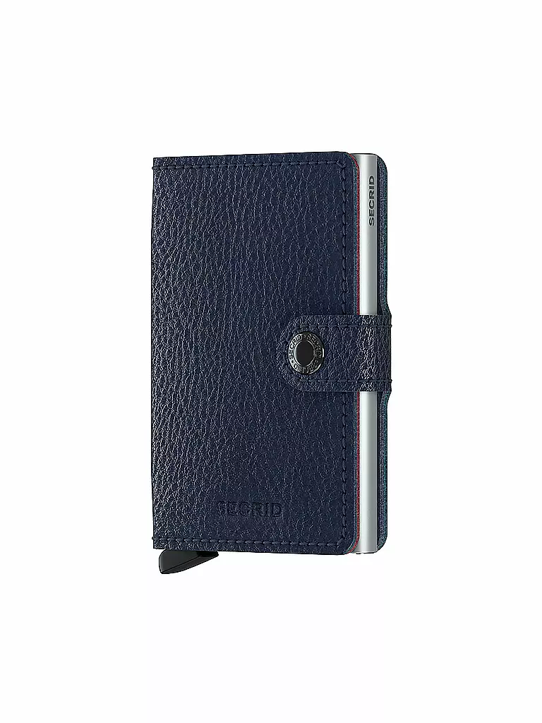 SECRID | Porte-monnaie - Miniwallet Vegetable Tanned Mini Navy/Silver | blau