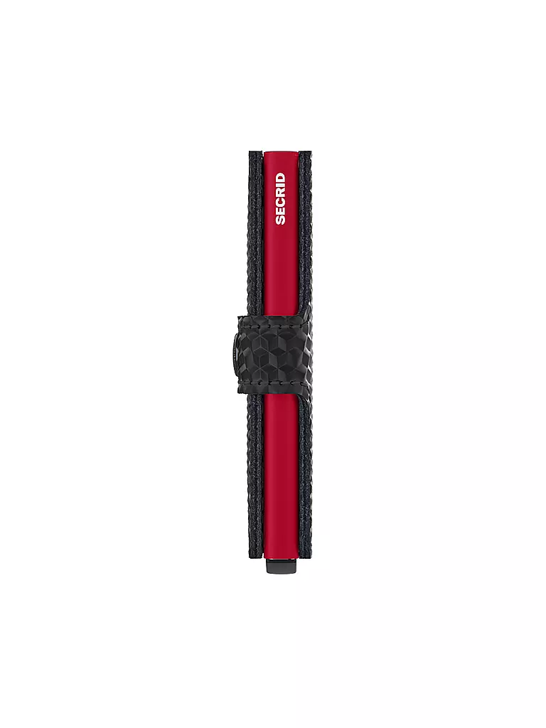 SECRID | Portefeuille - Miniwallet Cubic Noir Rouge | 