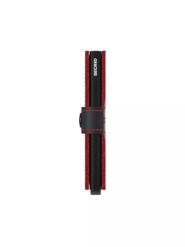 SECRID | Portefeuille - Miniwallet Fuel Perforated Noir Rouge | 